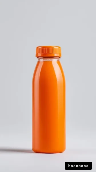 鮮やかなオレンジの飲み物