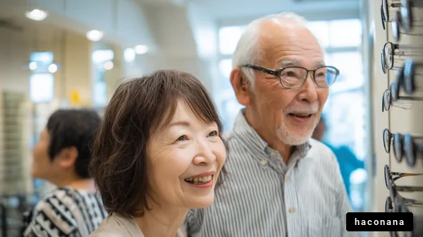 老夫婦の眼鏡選び