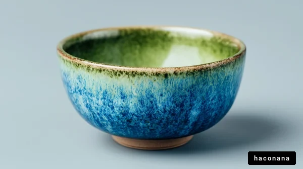 美しい青と緑の器