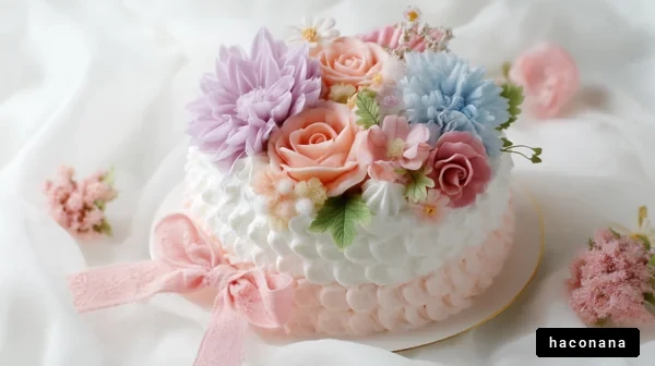 華やかなデコレーションケーキ