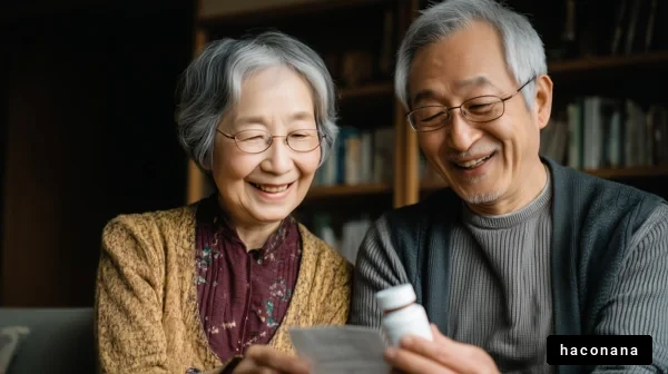 笑顔の高齢者夫婦