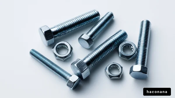 金属製ボルトとナットのセット