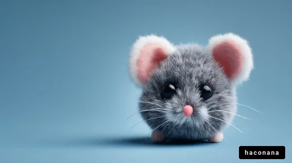 かわいいマウスのキャラクター