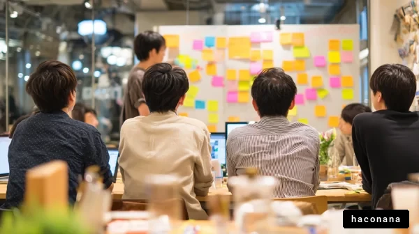 会議での brainstorming 風景