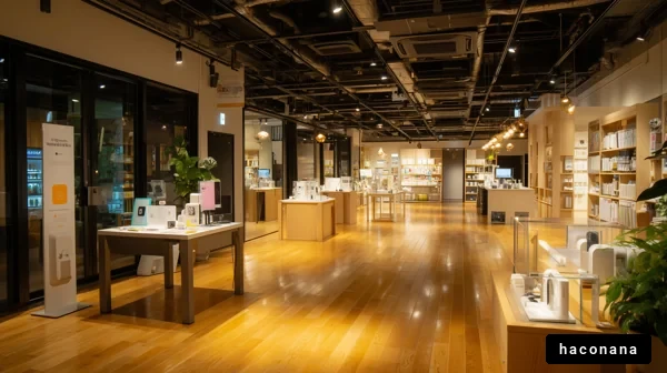 洗練された店舗の内部