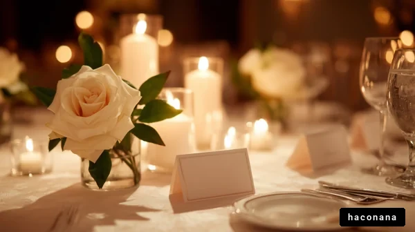 エレガントなテーブルセッティング
