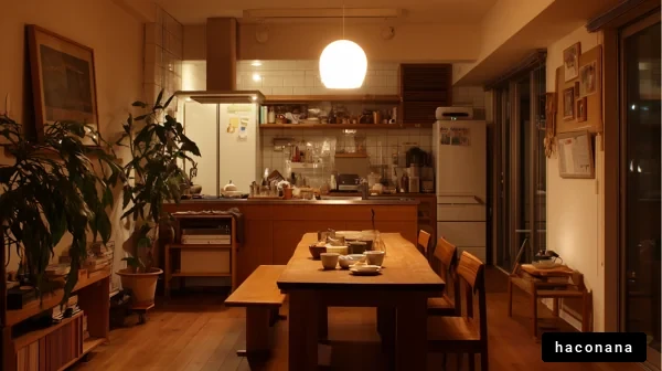 温かみのある居心地の良いキッチン