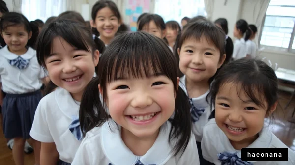 学校で楽しむ子供たち