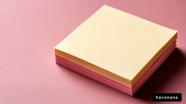 カラフルな付箋メモ