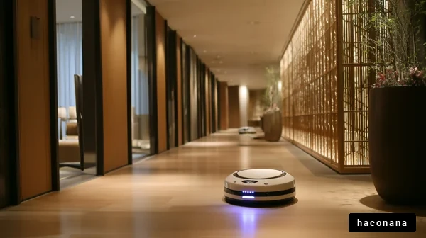 高級ホテルのロボット掃除機