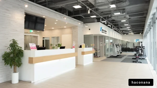 フィットネスジムの内部