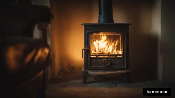 暖かな炎のストーブ