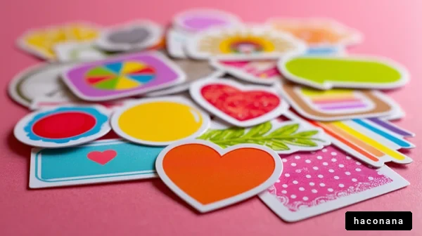 色とりどりのシール