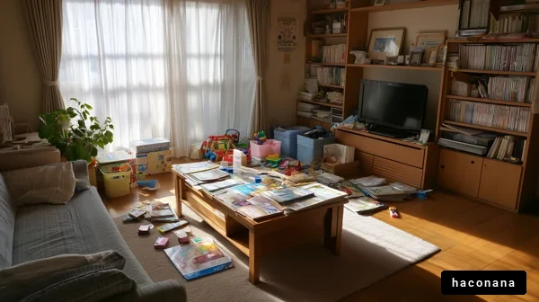 整理整頓されていない部屋