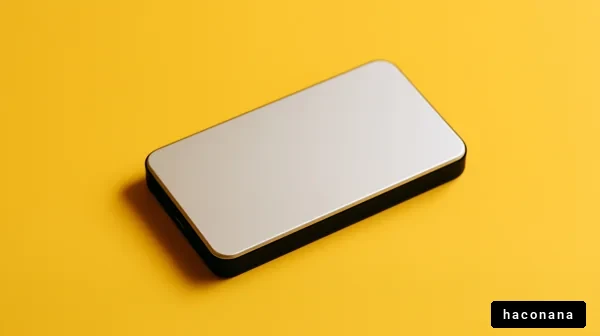 シンプルなスマートフォンの画像