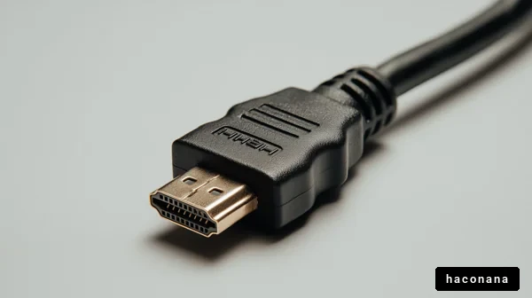 HDMIケーブルのアップ画像