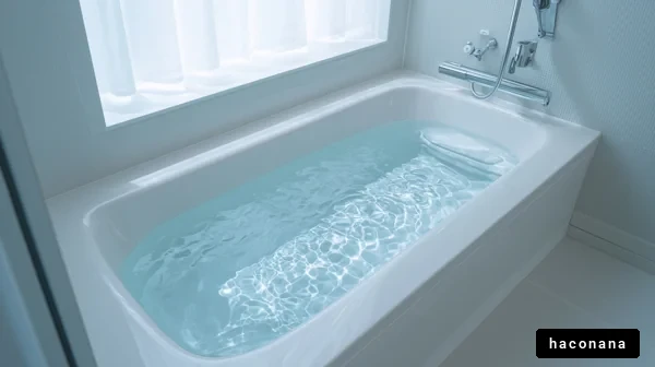 明るいバスルームの風景