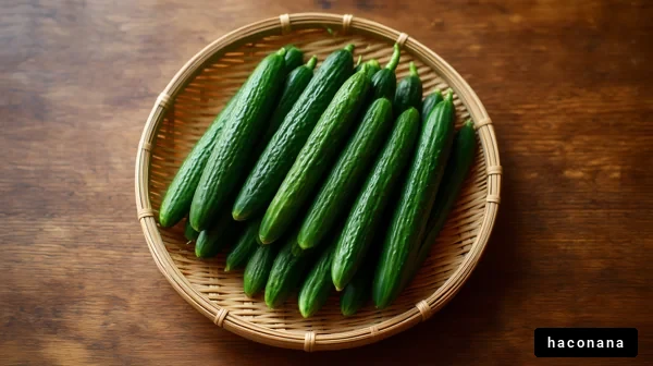 新鮮なきゅうりの盛り合わせ