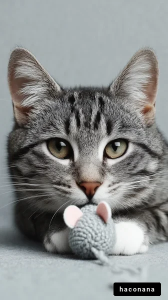 かわいい猫とおもちゃ