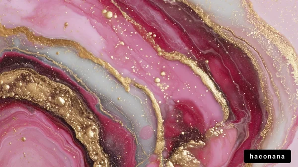 抽象的なピンクとゴールド