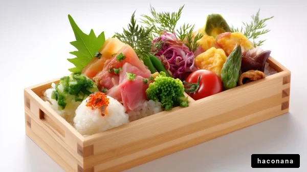 美しい和食弁当の盛り付け