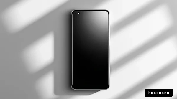 シンプルなスマートフォンの画像