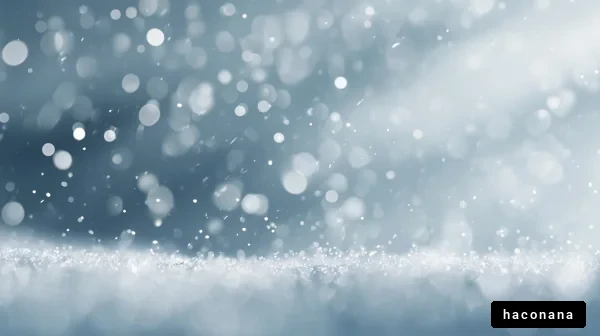 幻想的な雪景色の背景