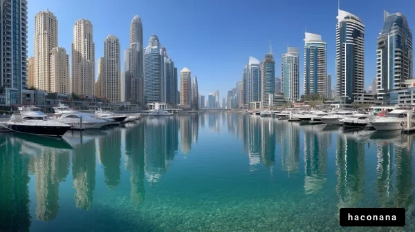 ドバイの近未来的な景観