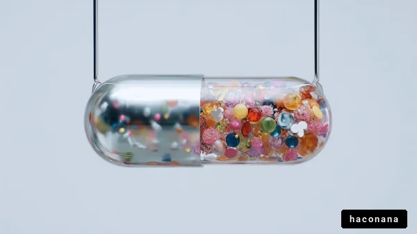 カラフルな薬のカプセル