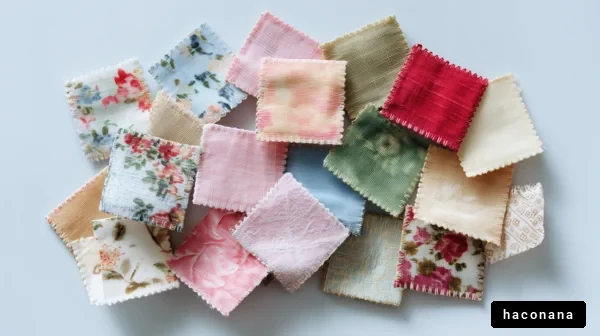 カラフルな生地のコレクション