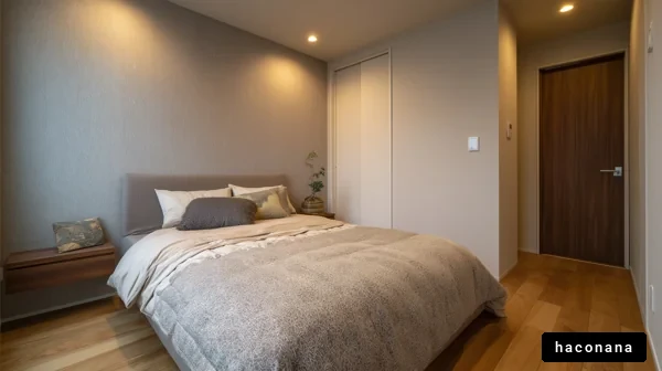 シンプルで落ち着く寝室