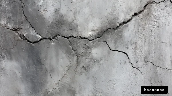 ひび割れたコンクリートの壁