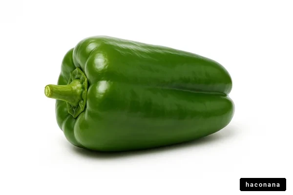 鮮やかな緑のピーマン