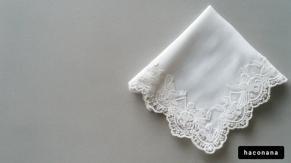 優雅なレースのハンカチ