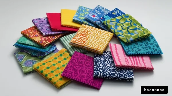 色とりどりの布切れ