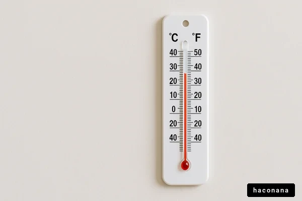 温度計と気温の表示