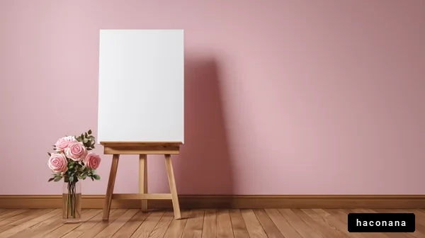 ピンクの壁のアトリエ