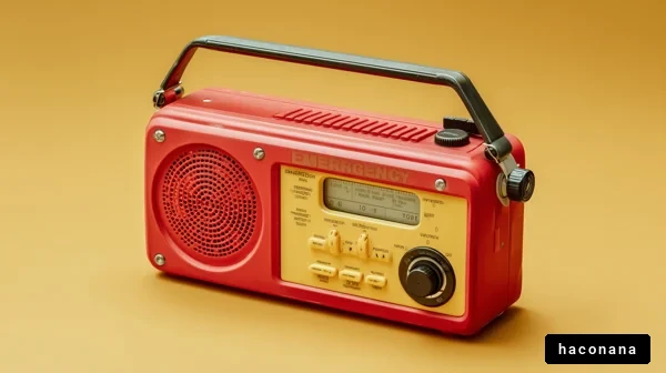 赤い緊急ラジオ