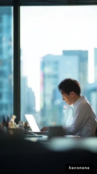 ビジネスシーンと集中作業