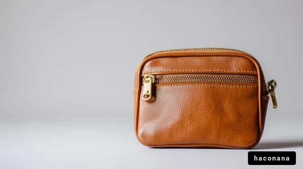 おしゃれなレザー小物入れ