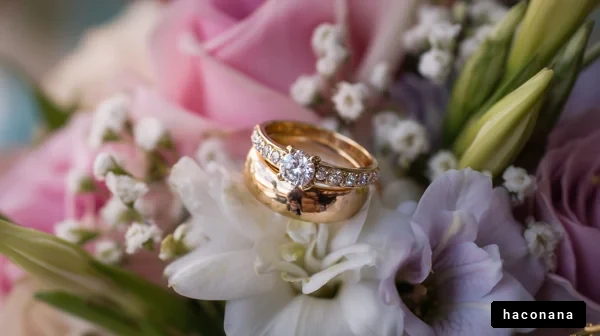 美しい婚約指輪の写真