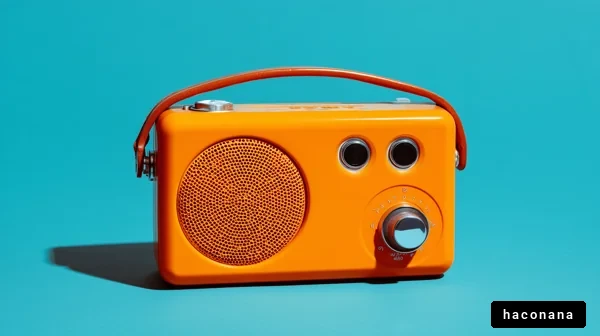 ビビッドなオレンジのラジオ