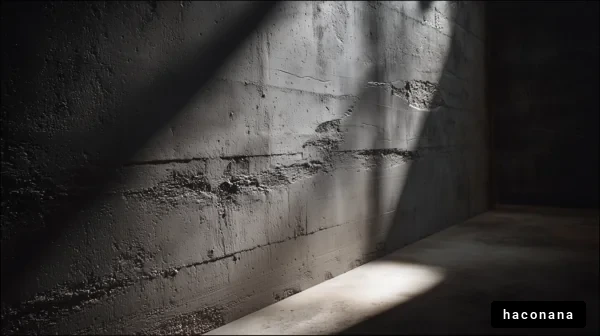 シャドウとコンクリート壁