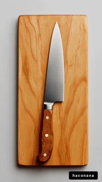 キッチンナイフとまな板