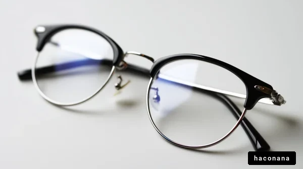 おしゃれなメガネのクローズアップ