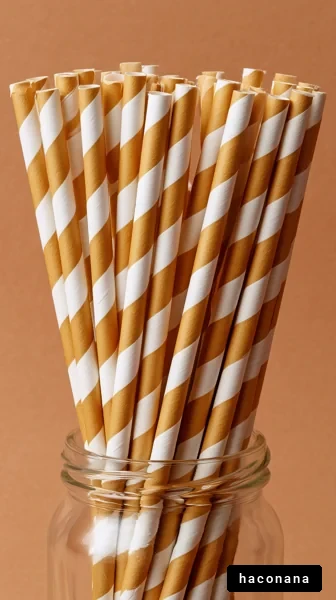 カラフルなストローの写真