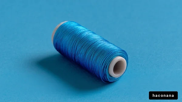 青い糸のスプール