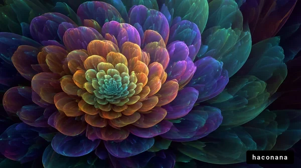 美しい色合いの花