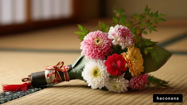 華やかな花束の静物