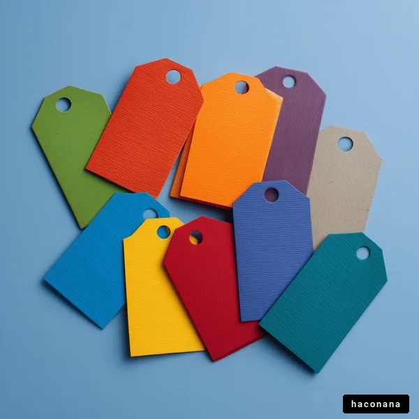 カラフルなタグの集合